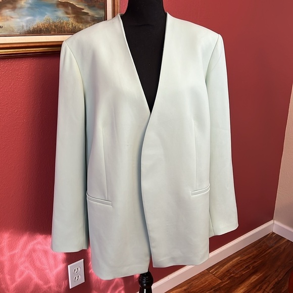 NEW Lafayette 148 New York Luther Open Front Blazer in Chablis Size 18 - Picture 4 of 10